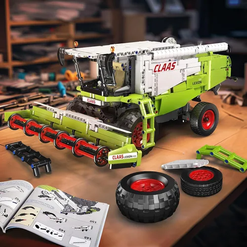 Miniatura 4 de Mould King 17014 Technology - Kit de bloques de buidling para cosechadora, cosechadora controlada remotamente MOC, juego de bloques de sujeción