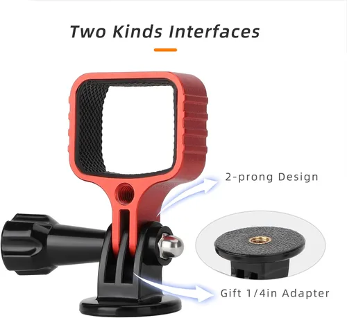 Miniatura 5 de Adaptador de expansión para DJI OSMO Pocket 3, adaptador de montaje de metal Cabeza de cardán Soporte de marco fijo para cámara, accesorios Negro