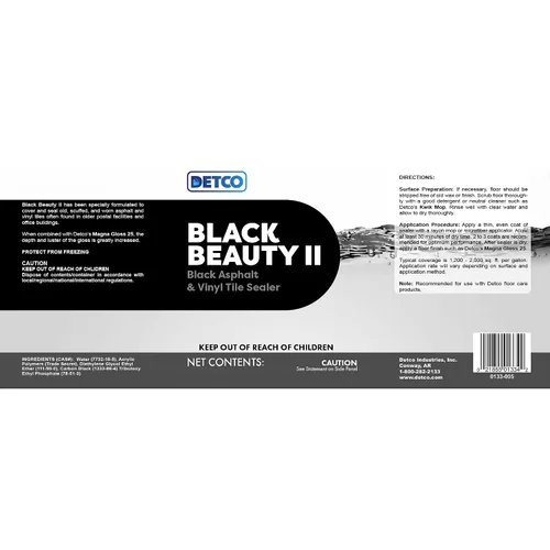 Miniatura 8 de Black Beauty II - Sellador de suelo para asfalto y baldosas de vinilo, sellador negro de secado rápido, restaura el color, sella el desgaste