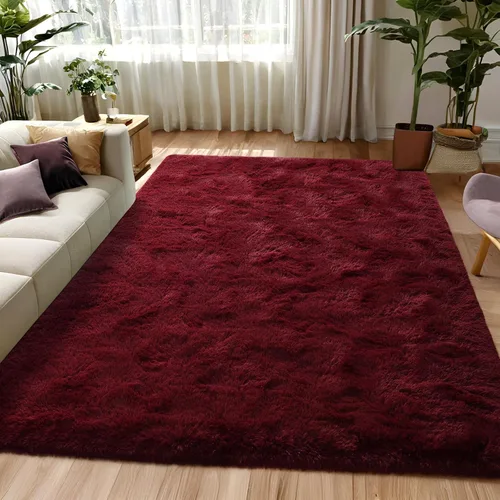 Miniatura 48 de Alfombras de Pasillo Suaves de Color Azul Marino para Dormitorio, Alfombra de Cabecera de 2x6 pies, Alfombras Esponjosas de Felpa, Alfombra de Área