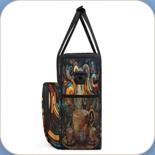 Miniatura 7 de cfpolar Bolsa de almacenamiento para cafetera, impermeable, bolsa organizadora de viaje, compatible con K-Mini o K-Mini Plus, y adecuada para otros