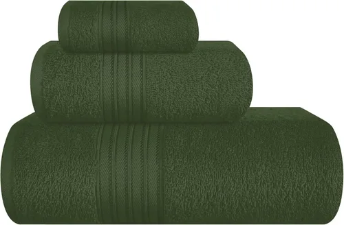 Miniatura 39 de BOUTIQUO Juego de 2 toallas de baño 100% algodón de 28 x 55 pulgadas, toallas de baño grandes ecológicas, compactas, de secado rápido, ligeras, Rosa