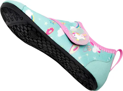 Miniatura 3 de Scurtain - Zapatos acuáticos para niños, calcetines acuáticos de secado rápido con sensación de pies descalzos para niños, niñas y bebés con suela