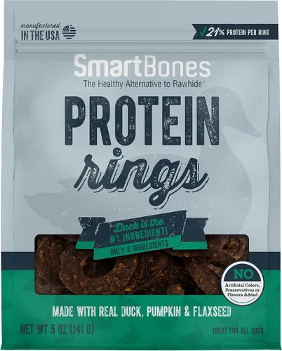 Miniatura 9 de SmartBones Anillos de proteína con pollo real y batata, 10.5 onzas