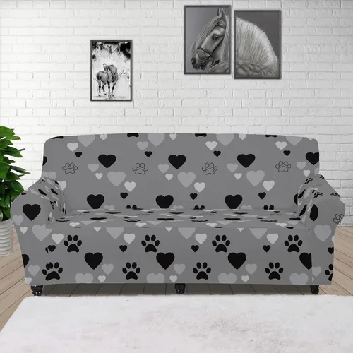 Miniatura 16 de Boatee Funda elástica para sofá con diseño de murciélago y luna de Halloween, funda de sofá suave, lavable, protector de muebles con parte inferior