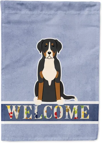 Miniatura 180 de Caroline's Treasures BB5622GF Airedale - Bandera de bienvenida para jardín, bandera decorativa para patio, exteriores, patio, parterres