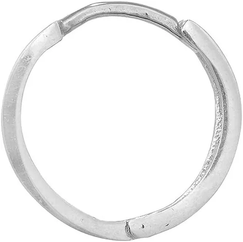 Miniatura 4 de Pendientes de aro de oro amarillo o blanco de 14 quilates, 0.102 x 0.551in