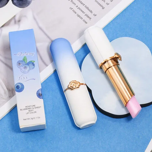 Miniatura 6 de BINGBRUSH 2 Piezas Lápiz Labial Reina que Cambia de Color Arándano, PH Mood de Larga Duración Labiales Brillo Labial Bálsamo Labial Tinte Mágico 2