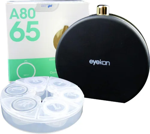 Estuche para lentes de contacto – Caja de almacenamiento portátil premium para contactos oculares – Funda de contacto definitiva para tres pares –