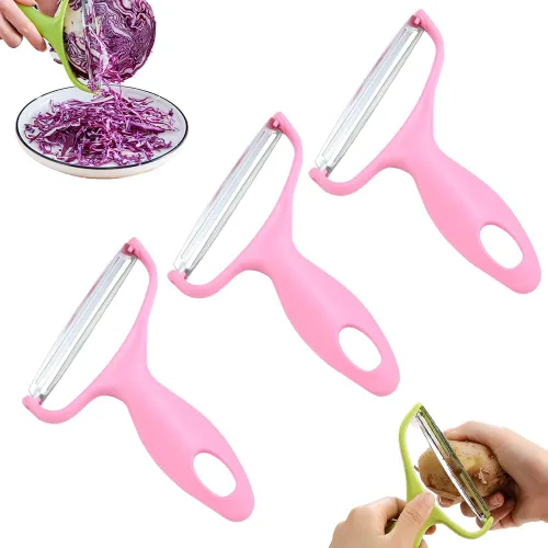 Miniatura 7 de Pelador de verduras de acero inoxidable, nuevas herramientas de cocina 2024, pelador de boca ancha para verduras y frutas, pelador multifuncional