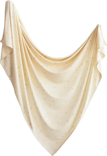 mushie Manta elástica para bebé, extra suave y ajuste cómodo, 47 x 47 pulgadas (sol)