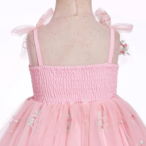 Miniatura 72 de IMEKIS Vestido de princesa de cumpleaños para niña pequeña, confeti brillante, bohemio, arco iris, pastel, sesión de fotos, traje para 1-6T