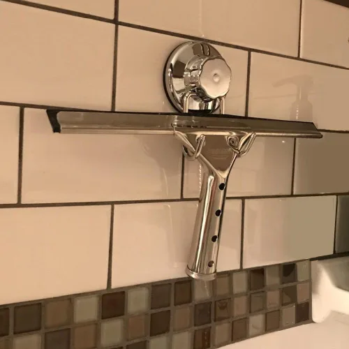 Miniatura 4 de SANNO Ganchos de succión dobles, acero inoxidable, organizador de ducha con ventosa, carritos de baño, almohadillas adhesivas, estante profundo