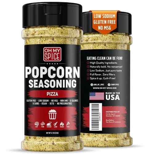 Miniatura 15 de Popcorn Seasoning Chocolate Powder Mix - Gluten Free & Low Sodium Cocoa Powder Blend Popcorn Flavoring Seasoning. Healthy Movie Night Theater Pop