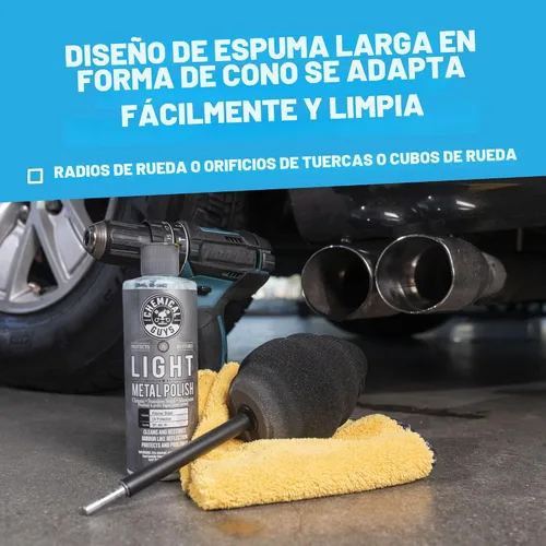 Miniatura 4 de Chemical Guys Ball Buster - Pulidora de velocidad de rueda y llanta, accesorio para taladro limpiador de ruedas para una limpieza segura y fácil