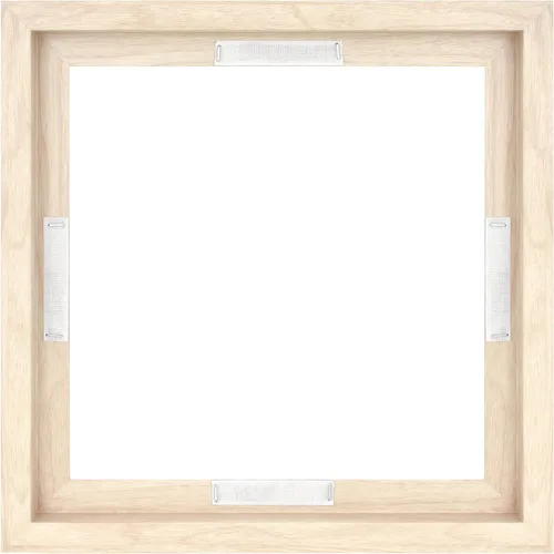 MCS Marcos flotantes para lienzo de 12 x 12 pulgadas, marco cuadrado de madera natural para lienzos terminados, para pared vertical y horizontal