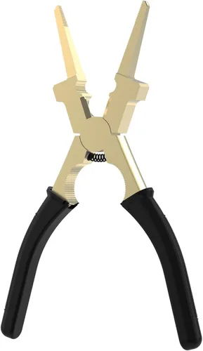 Miniatura 9 de YESWELDER Alicates de soldadura MIG de 8 pulgadas con cadena de retención, antióxido y acero de alto carbono duradero, alicates MIG multifuncionales