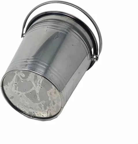 Miniatura 7 de Juego de 2 cubos de hielo multifuncionales de acero inoxidable con asas, contenedor portátil para enfriadores de vino para bares, fiestas, camping