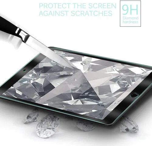 Miniatura 5 de Paquete de 2 protectores de pantalla para iPad de 9ª, 8ª, 7ª generación de 10.2 pulgadas, película de vidrio templado para iPad 9, 8, 7