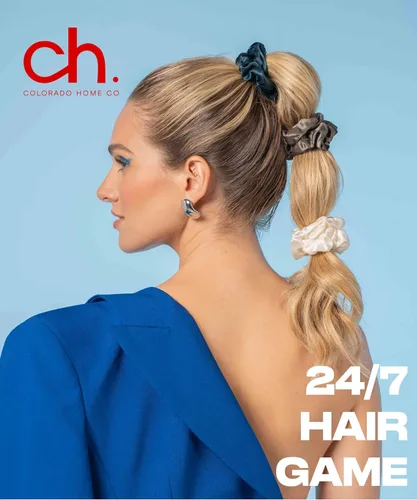 Miniatura 5 de SUNDAYSILKS™ - Lujosos coleteros de seda de morera para mujeres y niñas Coleteros antideslizantes y sedosos para el cabello natural, rizado, fino