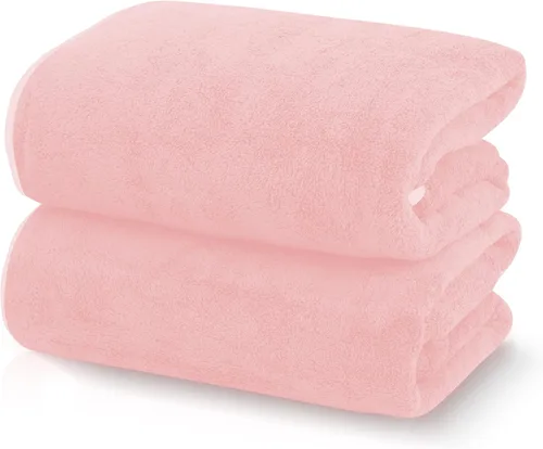 TENSTARS Toallas de baño de seda con dobladillo para baño en liquidación, 27 x 55 pulgadas, ligeras, finas y de secado rápido, toalla absorbente de
