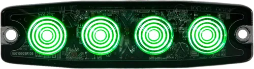 Miniatura 16 de Buyers Products 8892240 - Luz estroboscópica LED ultrafina de 4.5 pulgadas, ámbar, 4 LED, patrones de flash síncronos y alternos, luz de emergencia