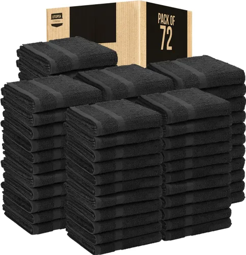 Miniatura 19 de Utopia Towels, Paquete de 24 toallas de salón, no a prueba de blanqueador, 16 x 27 pulgadas, toallas de algodón altamente absorbentes para manos
