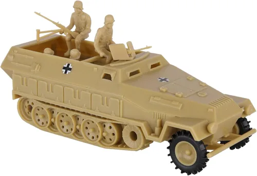 Miniatura 7 de BMC CTS WW2 German Hanomag Halftrack - 5 piezas de plástico gris ejército hombres vehículo blindado Gris carbón