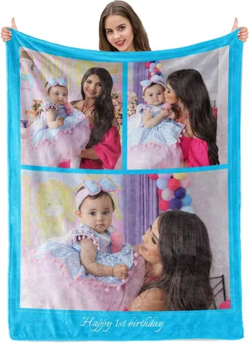 Miniatura 48 de Manta personalizada con imagen, mantas personalizadas para adultos y niños, manta de fotos personalizable, mantas personalizadas como regalo para 5