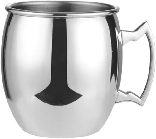 Miniatura 11 de Hoshen Moscow M Cup Vaso de cerveza, cóctel chapado en cobre, taza de metal, 18 onzas, taza de acero inoxidable chapado en cobre, adecuado