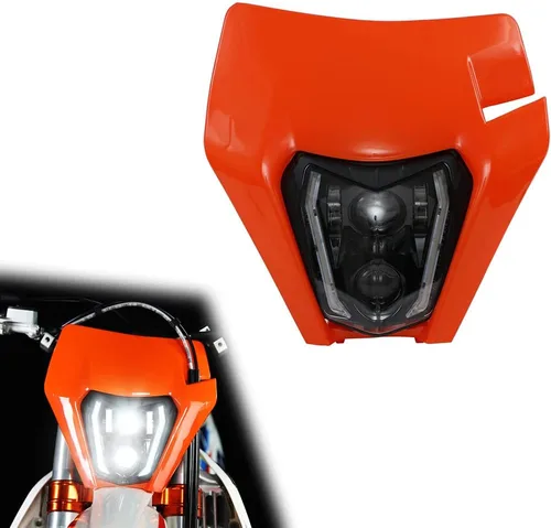 Miniatura 10 de CHANGCHENG - Faro delantero LED para moto de tierra de 66W 3000lm, kit de faro LED universal para motocicleta, faro para la mayoría de motos