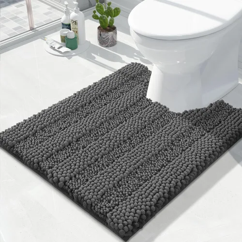Miniatura 118 de Yimobra Alfombras lavables para baño, alfombra de baño de chenilla súper suave y absorbente para piso y alfombra, alfombra antideslizante de secado