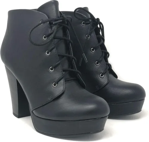 Miniatura 3 de Soda Botines de tobillo con plataforma y cordones para mujer