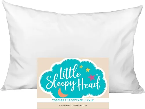 Miniatura 85 de Little Sleepy Head Funda de almohada para niños pequeños, 100% algodón y funda de almohada hipoalergénica para almohada de niños pequeños, funda