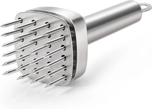 Aliglow Ablandador de carne de acero inoxidable 304, martillo de carne, herramienta para ablandar y golpear filete, carne de cerdo, pollo, barbacoa