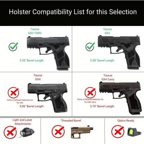 Miniatura 3 de CYA Supply Co. Base IWB Funda de transporte oculta propiedad de veteranos fabricada en Estados Unidos - Compatible