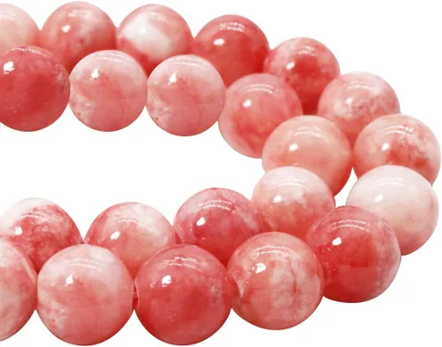 Miniatura 12 de Cuentas de jade persa natural de 0.315 pulgadas, 100 cuentas redondas sueltas de cristal curativo teñido negro colorido para la fabricación