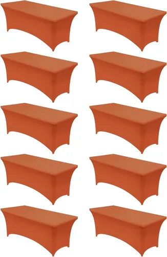 Miniatura 33 de Utopia Kitchen Mantel rectangular de spándex de 4 pies [1 unidad, negro] 200 GSM elástico, ajustado, lavable y resistente a las arrugas, cubierta