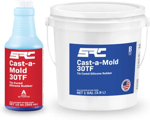 Cast-a-Mold 30TF RTV - Resina epoxi de silicona líquida, 2 partes, kit de fabricación y fundición de moldes de joyería y jabón, ideal para moldura
