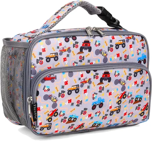 Miniatura 21 de FlowFly Lonchera para niños, bolsa suave aislada, mini hielera para el regreso a clases, kit de bolsa térmica para comidas, para niñas, niños, Avión
