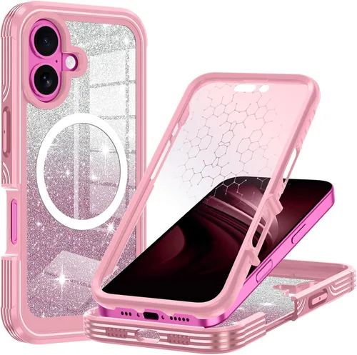Miniatura 15 de Hekodonk Funda para iPhone 15 Pro Max, compatible con Magsafe [protector de pantalla de vidrio templado integrado y protección de lente de cámara]