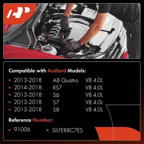 Miniatura 2 de A-Premium Iridium Platinum Bujías compatibles con Audi A8 Quattro 2013-2018, RS7 2014-2018, S6 2013-2018, S7 2013-2018, S8 2013-2018, 4.0L, paquete