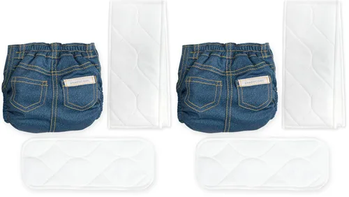 Miniatura 14 de Amazing Baby SmartNappy Cubre pañal de mezclilla NextGen Hybrid Azul pastel
