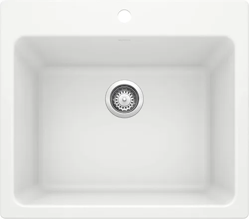 Miniatura 10 de BLANCO LIVEN SILGRANIT - Fregadero de lavandería utilitario empotrado/empotrado Blanco suave