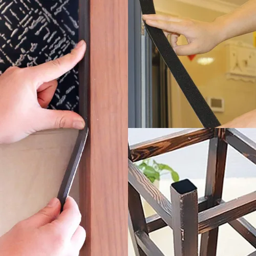 Miniatura 6 de Cinta de espuma para sellado contra la intemperie, sello de ventana, tira de 1" de ancho x 1/8" de grosor, alta densidad, cinta adhesiva de celda