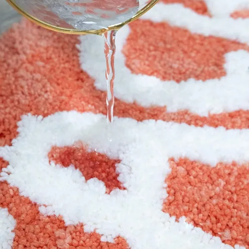 Miniatura 4 de Alfombra de baño de durazno melocotón, alfombra de baño de frutas de durazno para sala de estar y dormitorio, alfombra antideslizante lavable