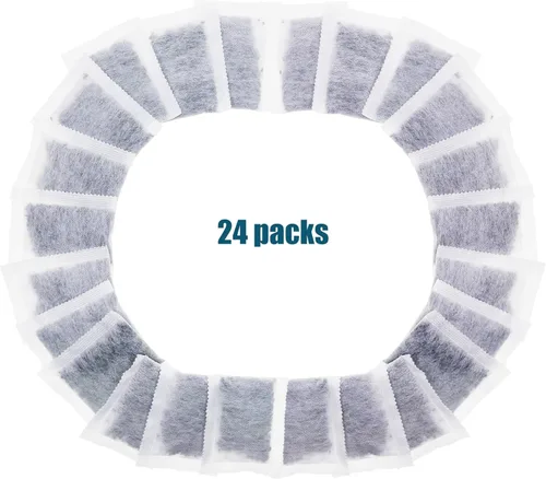 Miniatura 7 de Paquete de 24 filtros destiladores de carbón activado de repuesto, bolsas de filtro de carbón activado con cáscara de coco, compatibles con Megahome