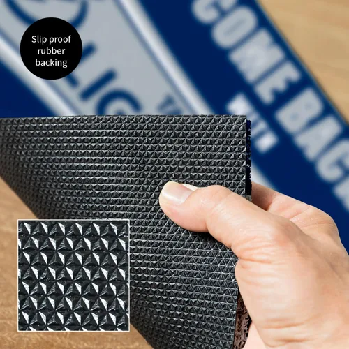 Miniatura 6 de Team Sports America NHL Tampa Bay Lightning Entrada interior y exterior 28 x 16 pulgadas Parte trasera antideslizante Tapetes de bienvenida