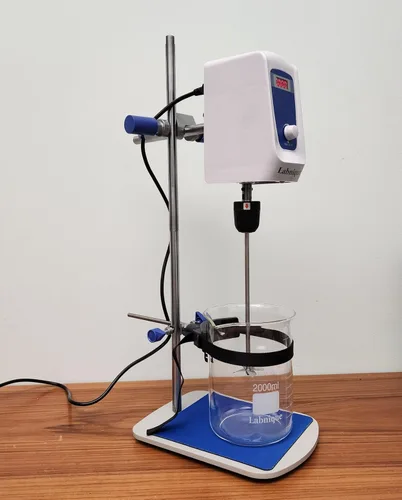 Miniatura 4 de Labnique Agitador digital con soporte y plataforma de mezcla, mezclador de arriba, 100-1500rpm, capacidad de 5L