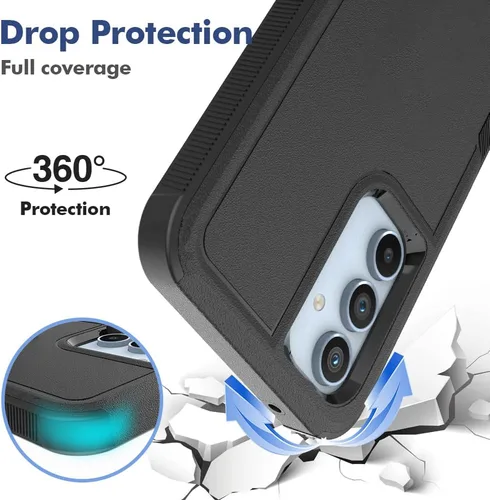Miniatura 185 de Jeylly Compatible con Samsung Galaxy A22 5G Funda, Funda Samsung A22 5G con 2pcs protectores de pantalla de vidrio templado